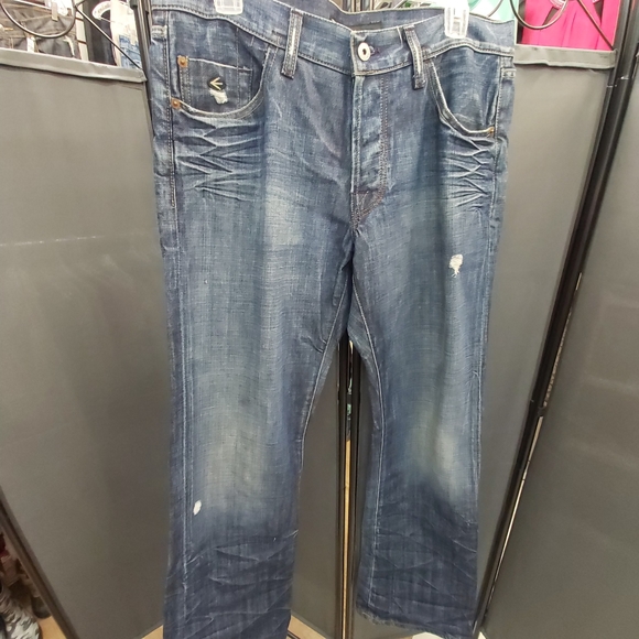 Energie Gold  Distressed Men's Jeans - Picture 6 of 12